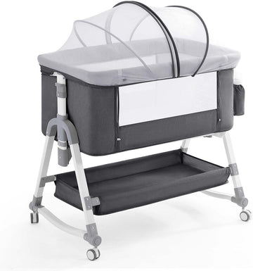 4 in 1 Baby Bassinet ,Portable Bedside Crib for Newborn Infant