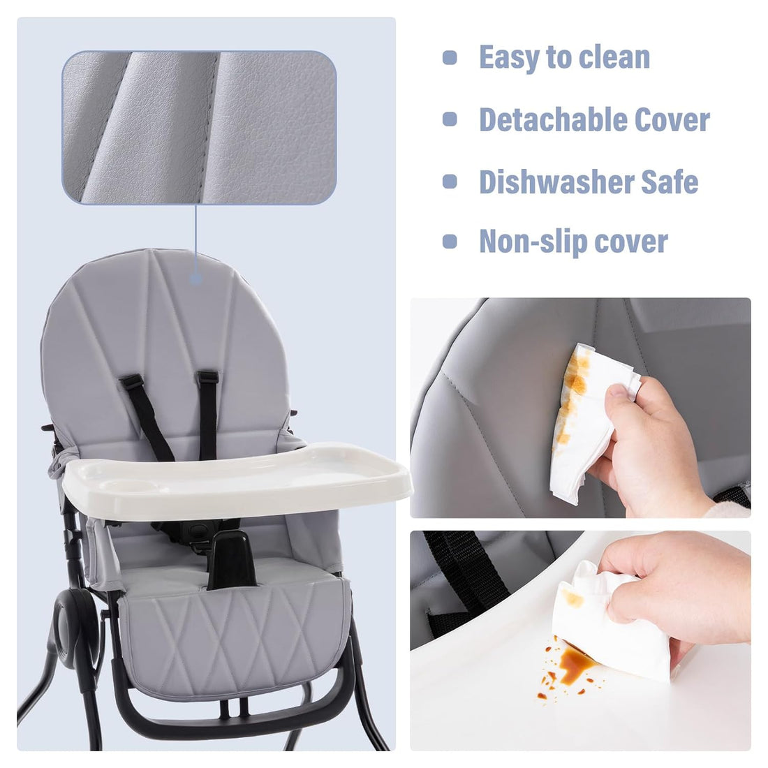 Foldable High Chair for Babies and Toddlers