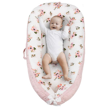 Baby Lounger Cover Portable Newborn Lounger Seat Cover, Reversible Infant Nest, Durable and Machine Washable, Adjustable Lounger for Babies