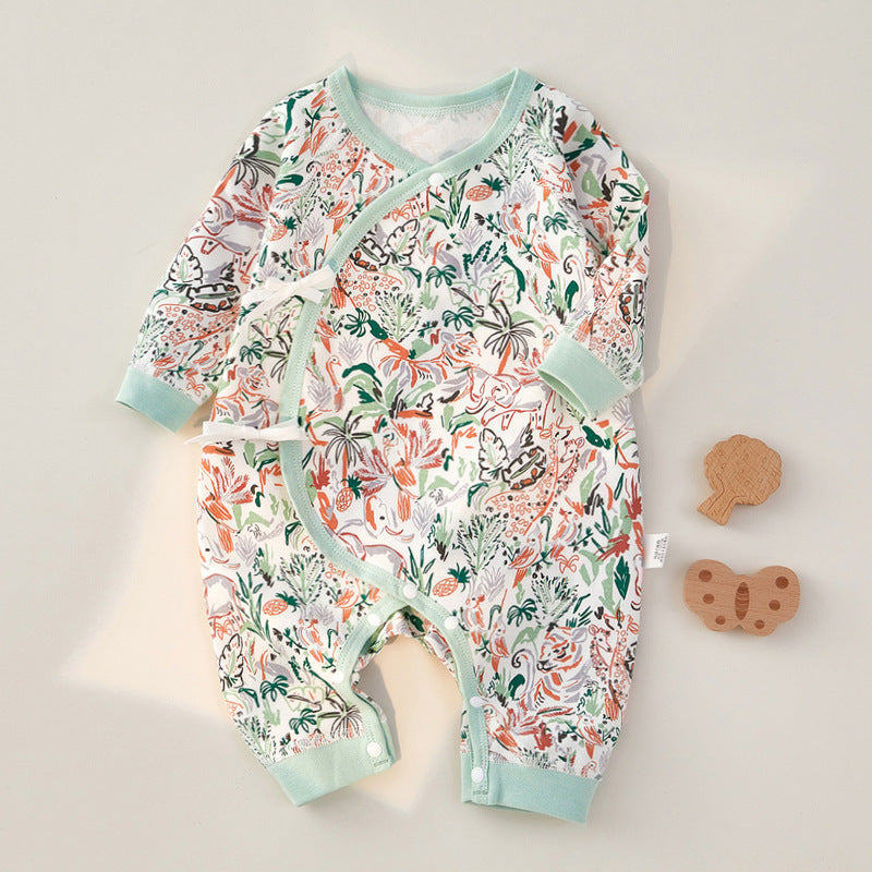 100% Cotton Autumn  Newborn Baby Bodysuit -Rainforest