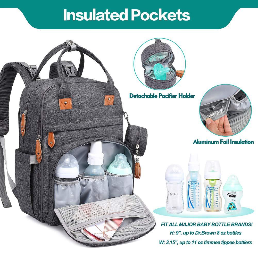 Diaper Bag Backpack, Multifunction Travel Pack Maternity Baby Changing Bags, Large Capacity, Waterproof