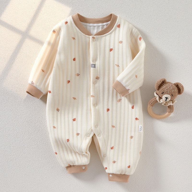 Little Leaves -Baby Autumn Thick Cotton Bodysuit