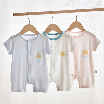 Newborn Baby Summer Breathable Bodysuit Newborn Romper